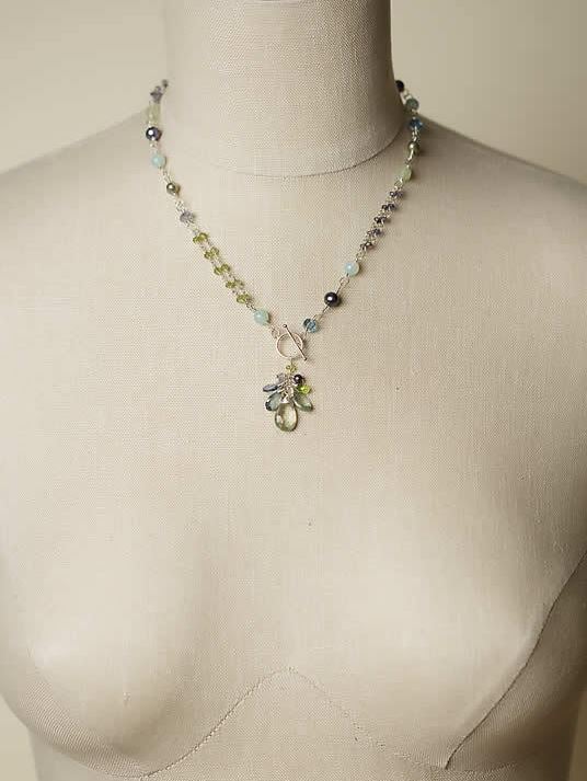 Anne Vaughan Designs - Tranquility Gemstone Cluster Necklace